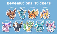 Image 2 of Eeeveelutions Stickers