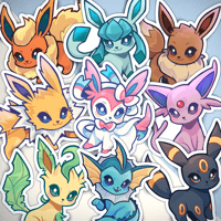 Image 1 of Eeeveelutions Stickers