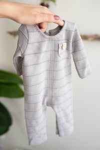 Image 2 of Marcel grey romper / newborn size