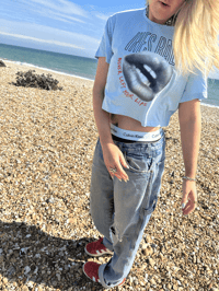 Image 2 of NEVER LEFT YOUR LIPS BABY TEE