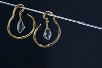 Image 2 of Gloria Ear Hangers - Stainless Steel 316L - 4mm - Gold - Gauges - Tunnels - Plugs - Ear Weights