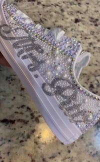 Image 2 of Low Top Bridal Converse 4-6.5