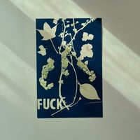 “FUCK” Monoprint