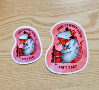 Image 3 of Cowboy Possum Sticker