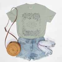 Image 4 of "I Must Have Flowers" Vintage Wash Graphic Tee | Comfort Colors | 2 Options