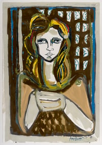 Image 1 of Woman in Brown And Cream by America Martin