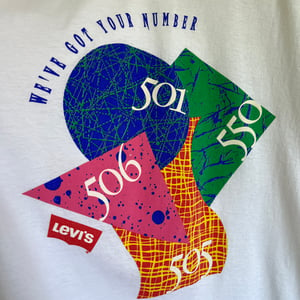 Image of Levi's 'We've Got Your Number' T-Shirt