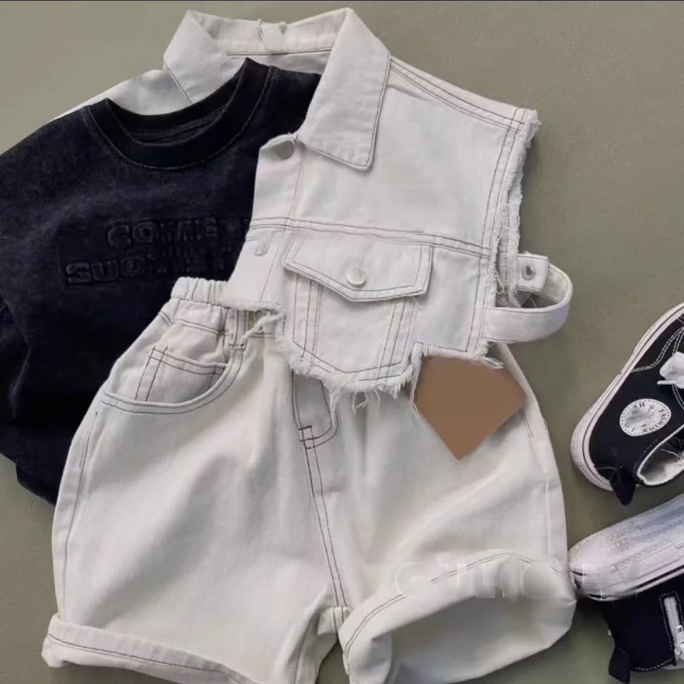 Image of Double Two Pcs Denim Set