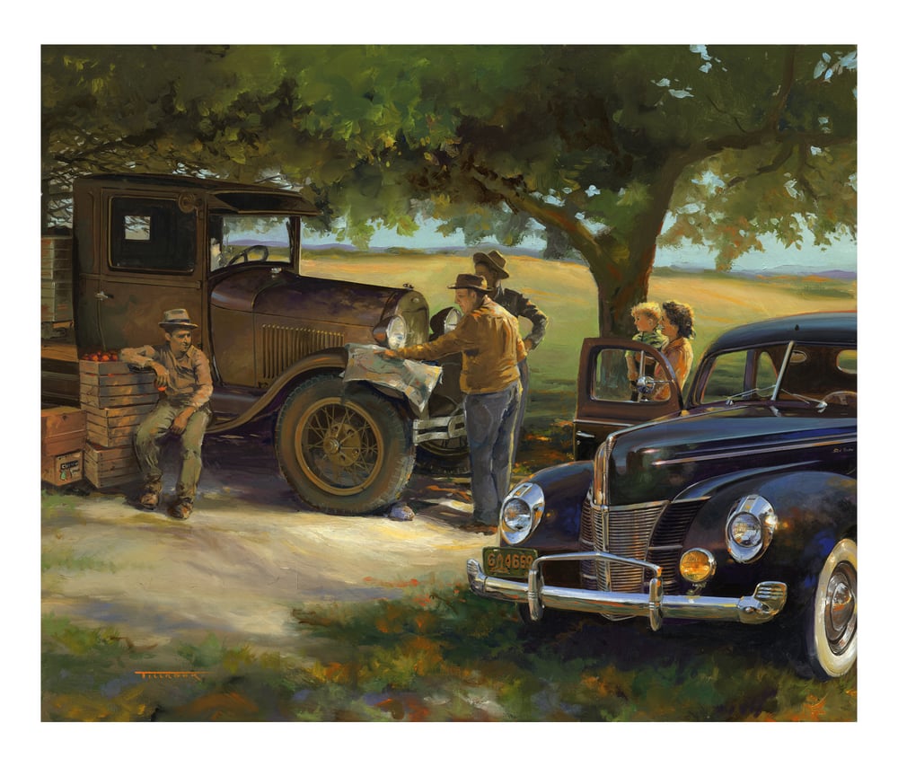 Image of "Lost Highway" Painting (24"x28") Signed & Numbered Giclee'