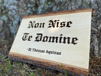 Image 2 of "Non Nise Te Domine" - Basswood Wall Mount  