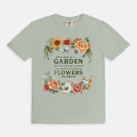 Image 5 of "Your Mind Is A Garden" Vintage Wash Graphic Tee | Comfort Colors | 3 Options