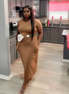Brown Pocket Dress