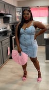 Dripped in Denim Acid Dress