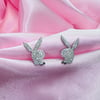 Playboy Rhinestone Stud Earrings