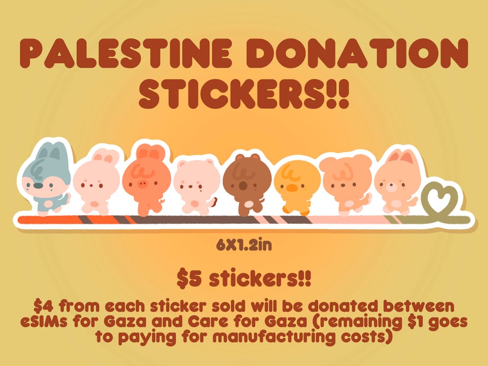 Image of donation stickers