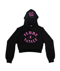 Image 1 of NOT A CRIME CROPPED HOODIE