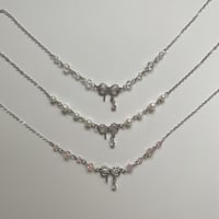 Image 1 of double bow necklace 