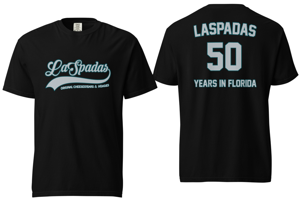 Image of Laspada's 50 Years Green and Silver on Black