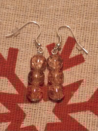 Image 3 of Sparkly brown bracelet and earring set