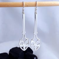 Image 1 of Fleur De Lis Spoon Earrings
