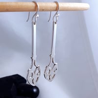 Image 2 of Fleur De Lis Spoon Earrings