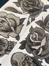 Skull &Rose bundle x 4