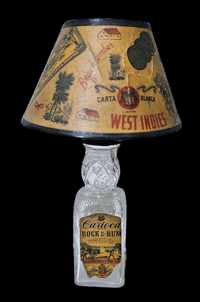 Image 1 of Vintage Carioca Rum Bottle Lamp FREE SHIPPING 