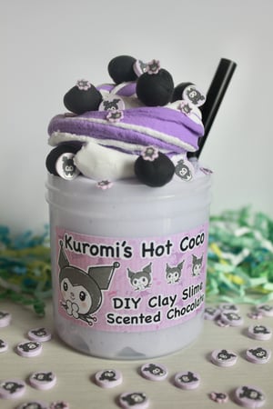 Image of Kuromi’s Hot Cocoa DIY Clay Slime 