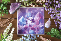 Crystal Cave Wizard Ghost - Art Print