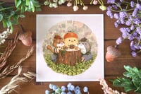 Forest Breakfast Cuties - Art Print