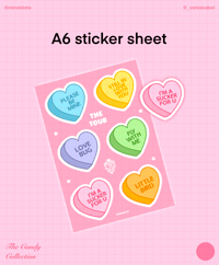Image 1 of [STICKER SHEET] Jonas Brothers Love Songs