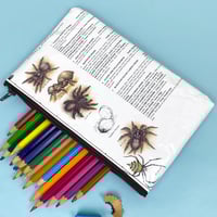 Image 2 of Spiders and Arachnids Book Page Pencil Case