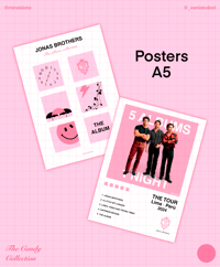 Image 1 of [PRINTS] Jonas Brothers A5 Posters