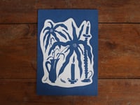 Image 3 of "Candlestick Still Life" cyanotype