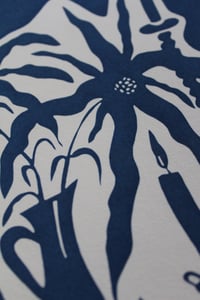 Image 5 of "Candlestick Still Life" cyanotype