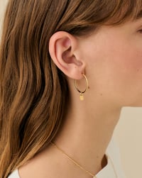 Image 1 of Pendientes Aro fino M Margaritas