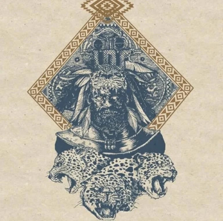Image of Maquahuitl (US) : "Teocalli of the Sacred War" LP
