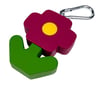 Flower Charm (wine red)