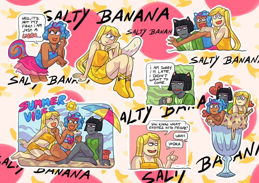 Image of Salty Banana Stickers