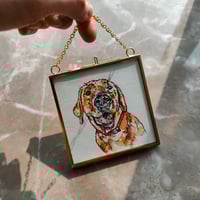 Image 3 of Bespoke Mini Pet Portrait (4"x4")