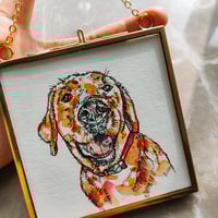 Image 2 of Bespoke Mini Pet Portrait (4"x4")