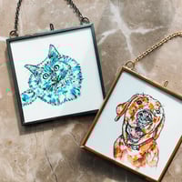 Image 1 of Bespoke Mini Pet Portrait (4"x4")