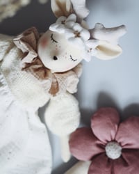 Image 1 of Deer Doll with flower rattle 