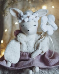 Image 2 of Deer doll with flower #2
