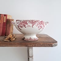 Image 1 of Stunning Worn&Weathered Raspberry Soupière