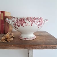 Image 4 of Stunning Worn&Weathered Raspberry Soupière