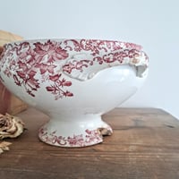 Image 5 of Stunning Worn&Weathered Raspberry Soupière