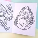 A Botanical Dragons Colouring Book