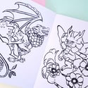 A Botanical Dragons Colouring Book