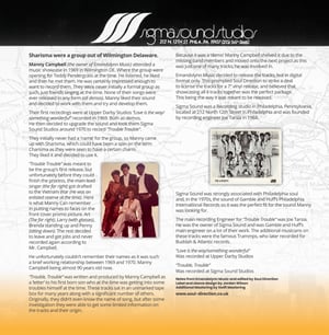 Image of Sharisma - Trouble Trouble / Something Wonderful / Love Is The Way